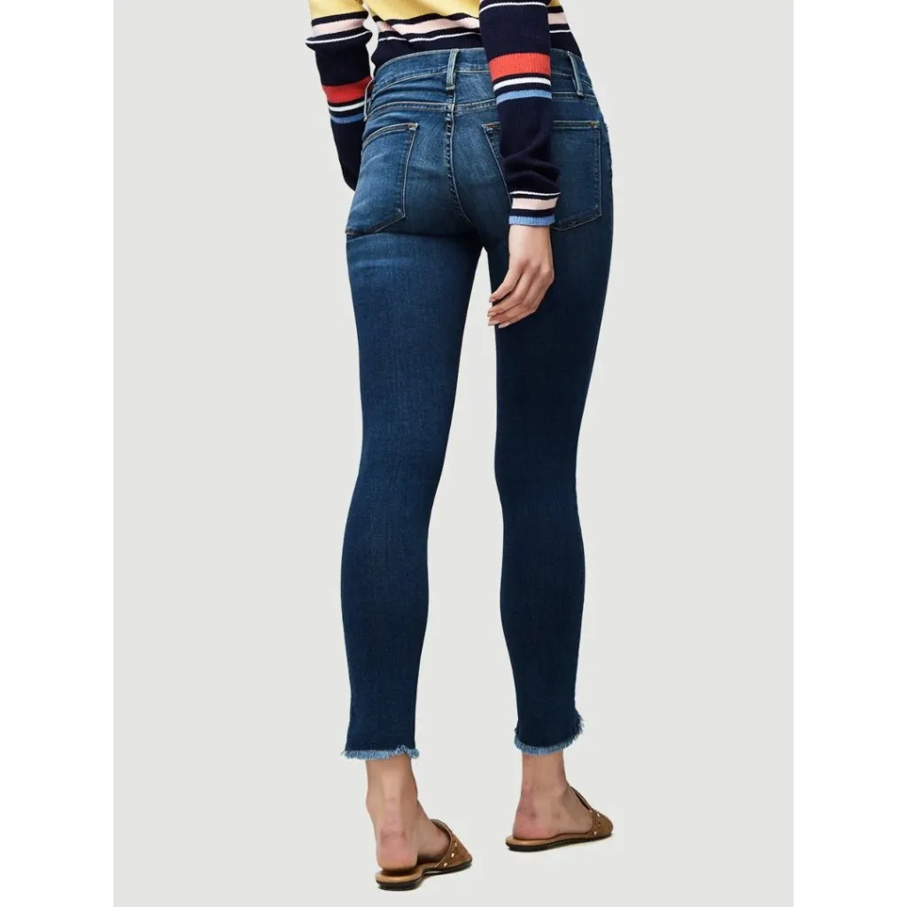 NWOT FRAME Le High Skinny Jeans with Triangle Hem Sulham Size 28 - Image 4