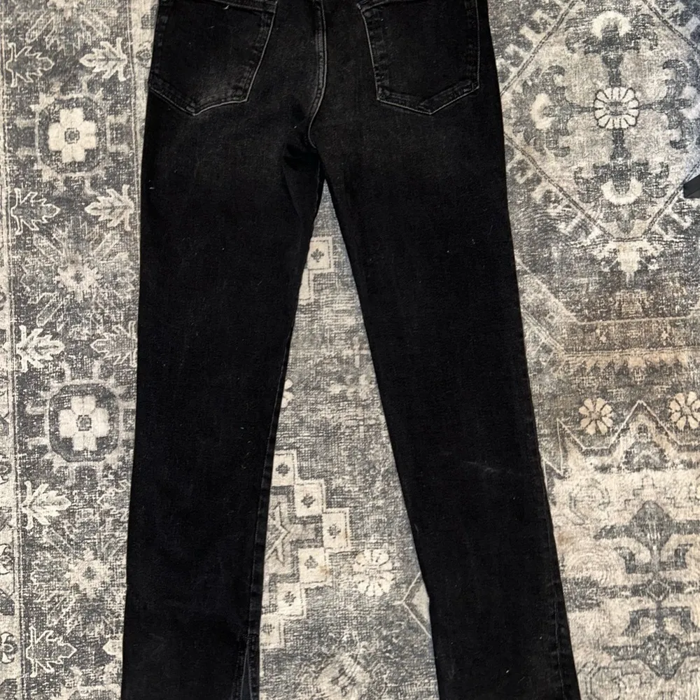 Anthropologie Pilcro Split Hem Straight Leg Jeans Women's 30 High Rise Black - Image 4