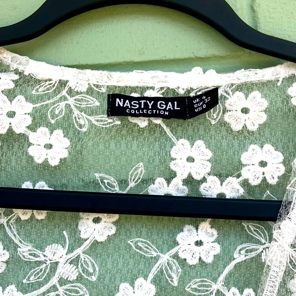 Nasty Gal collection sheer crop top - Image 7