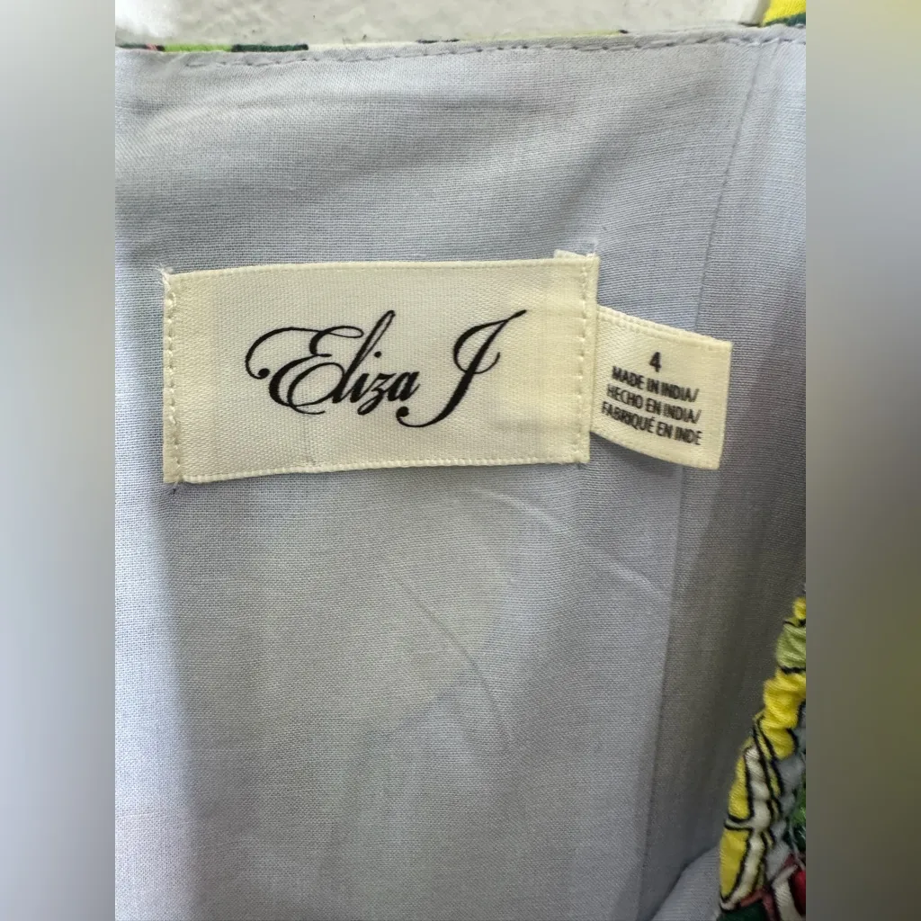 Eliza j‎ 4 Lemon And Grapefruit Print Sundress - Image 4