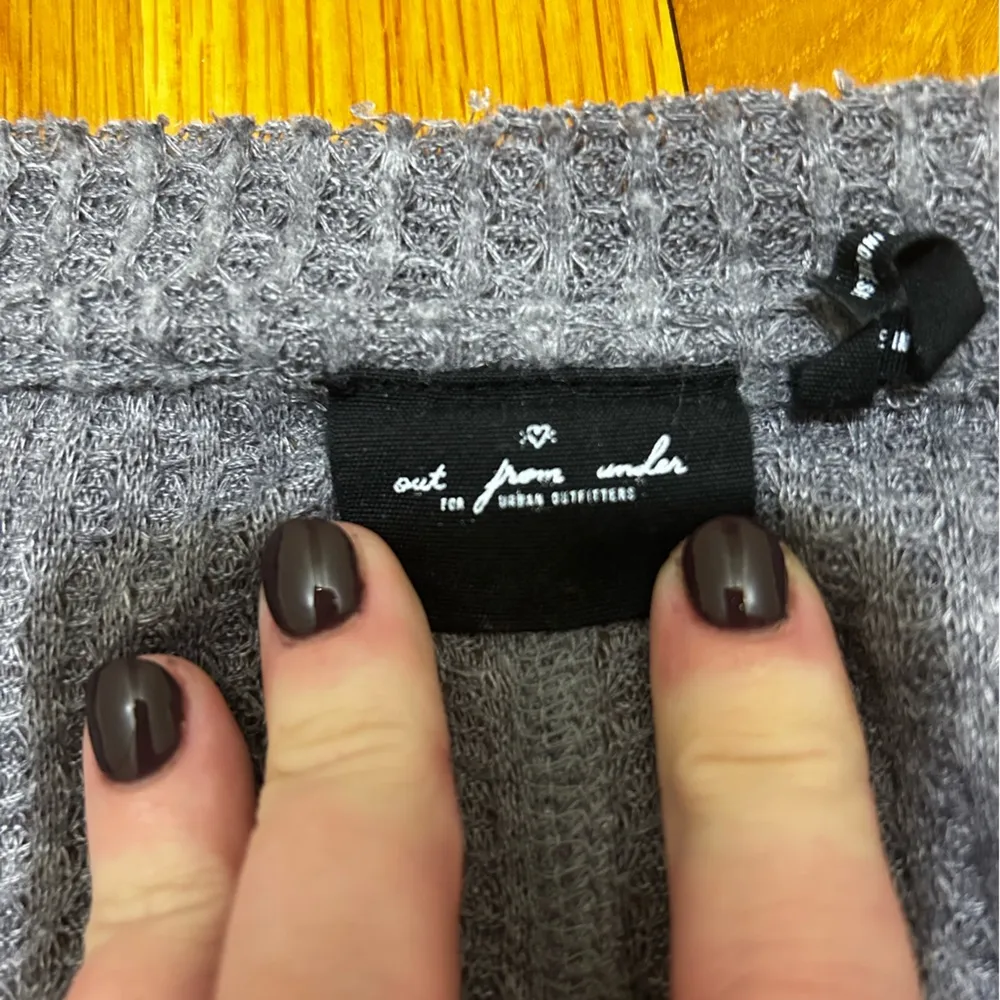 Urban Outfitters Out from Under Jojo Oversized Gray Button Up Thermal - Image 2