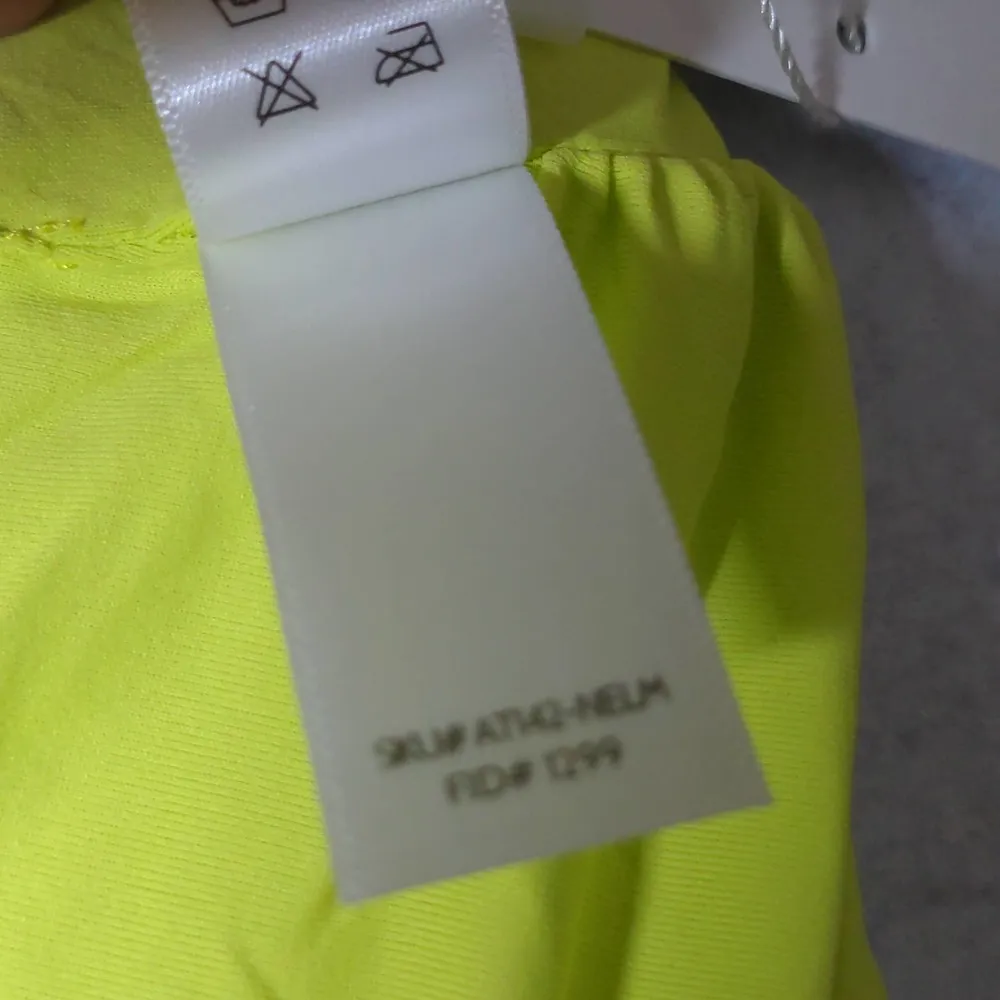 Andie Aruba Top Bandeau Halter Neon Lemon Separates Swim XL New - Image 10