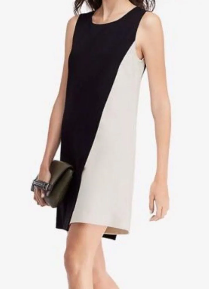 DIANE VON FURSTENBERG LIVVY Women’s Sz 8 Block Color Sleeveless Mini Party Dress - Image 11