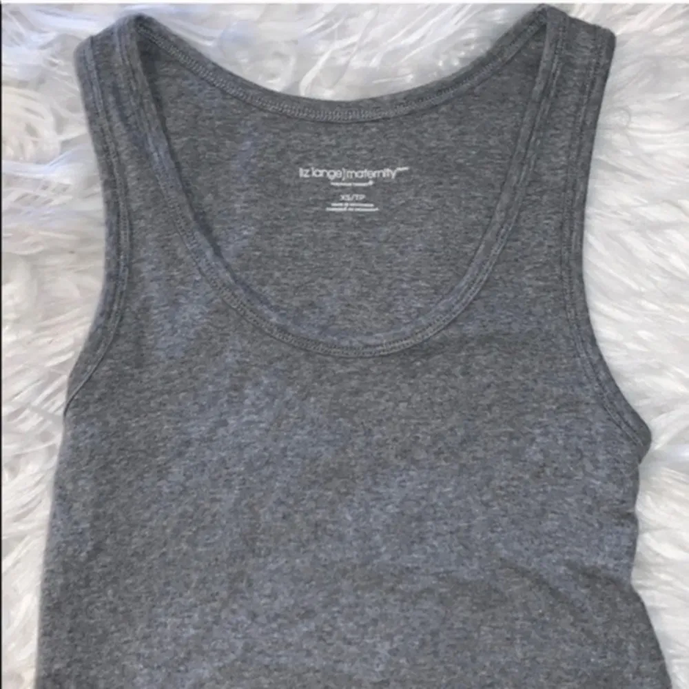 Liz Lange Maternity Grey Tank Top XS (fits regular too) “Muscle Shirt” Must Have - Image 28