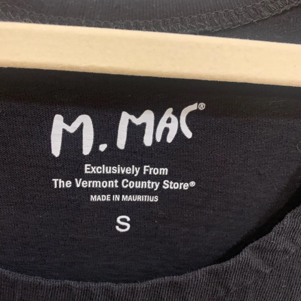 M Mac Black & White “Rock Fish” Print Midi Tee Small Dress. 2601 - Image 5