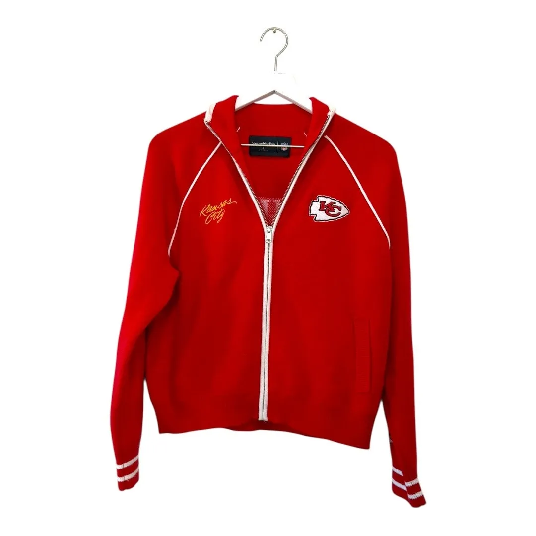 Abercrombie & Fitch Kansas City Chiefs NFL Full Zip Jacket Red Size S - Image 2