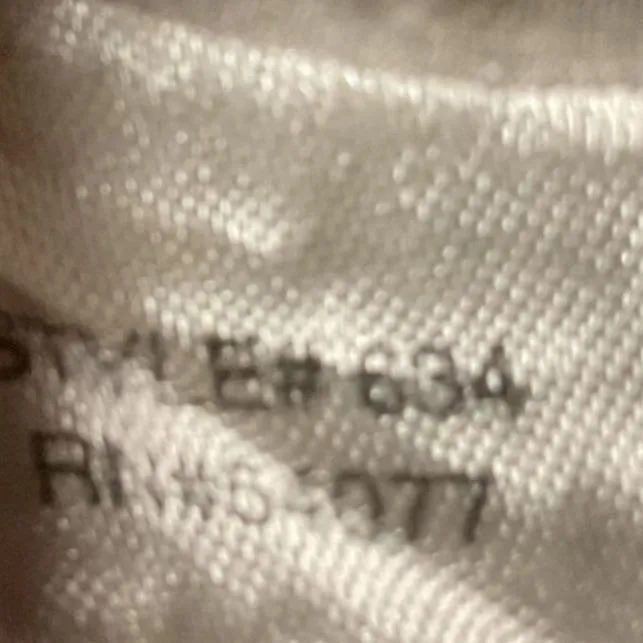 Cabi 834 Floral Keyhole Pleat Long Sleeve Peasant Top Ivory Gray Sheer‎ Size S - Image 11