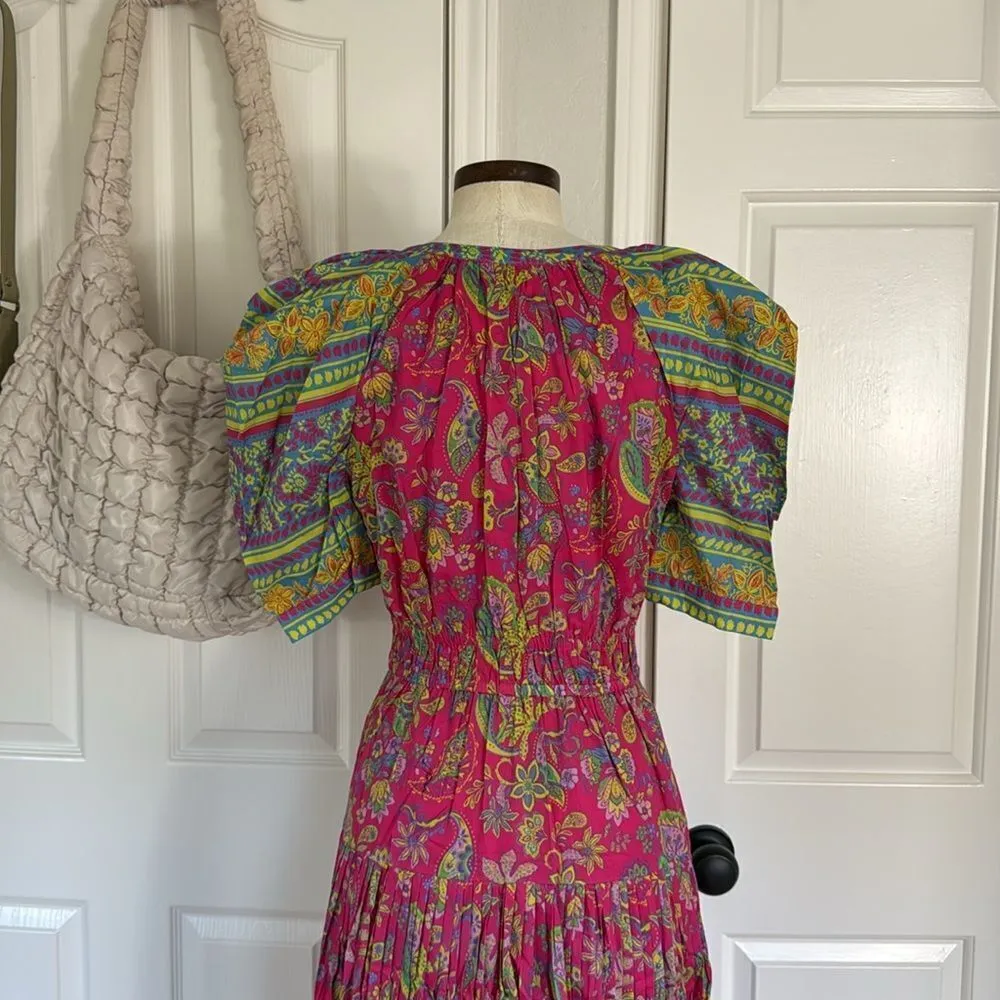 current air Lindsey puff sleeve midi dress blogger fav - Image 11