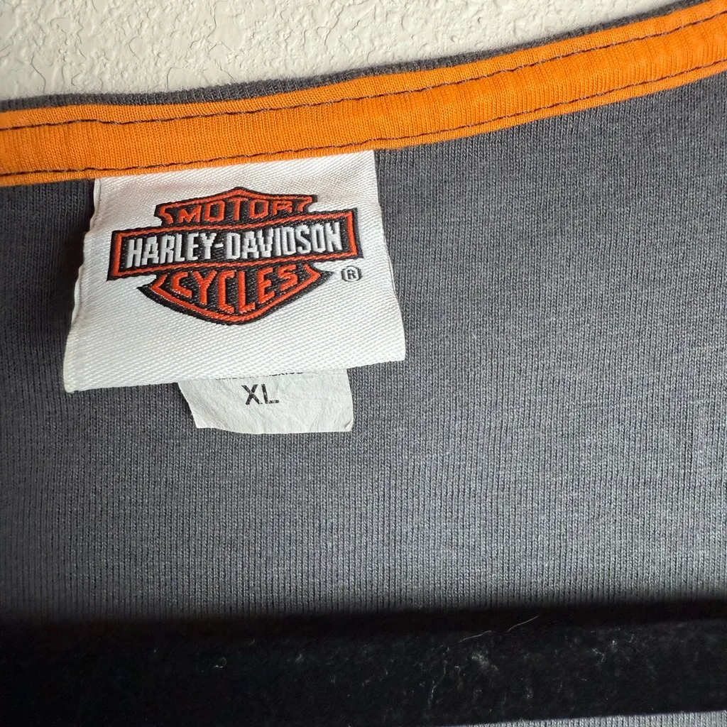 Harley‎ Davidson Women Size XL Wildcat sleevesless gray shirt - Image 2