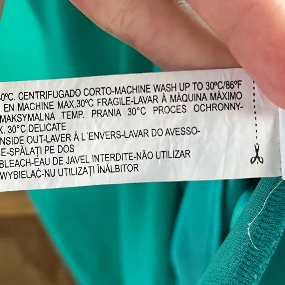 Zara Trafaluc Women's Green Belted Maxi Dress Size XS - Image 9