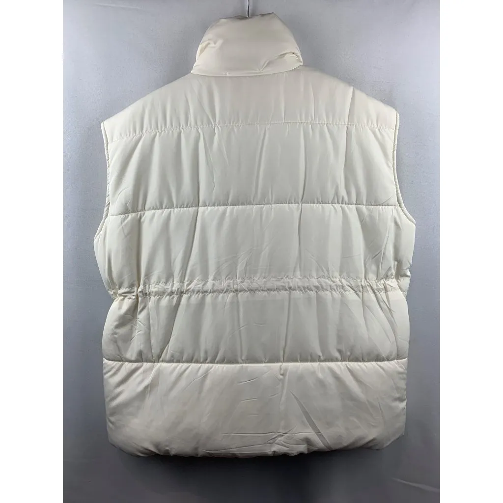 Women's Altar’d State White Puffer Vest Size L Size L - Image 2