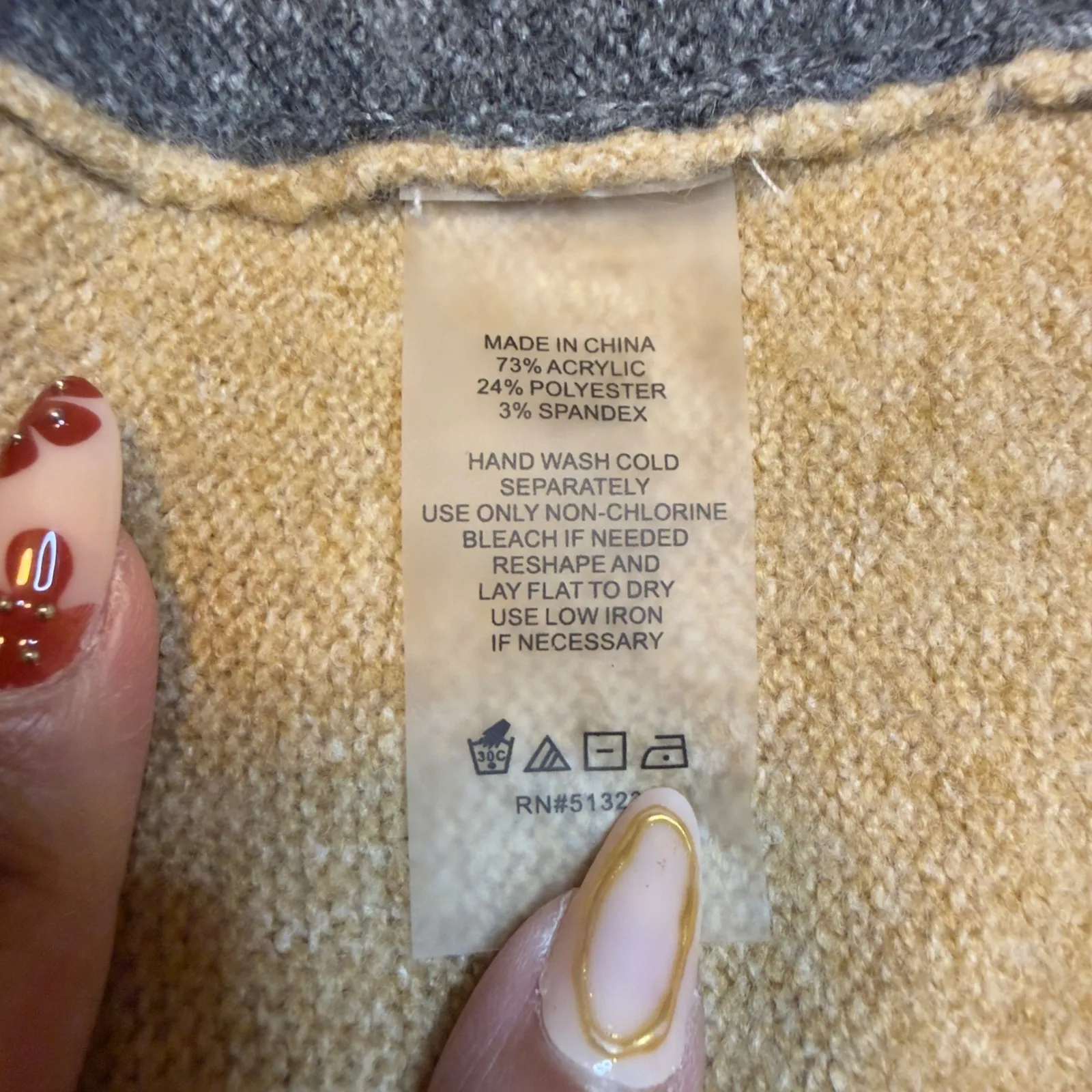 Vince Colorblock Crew Neck Sweater Charcoal Grey Light Grey Camel Plus Size 1X - Image 8