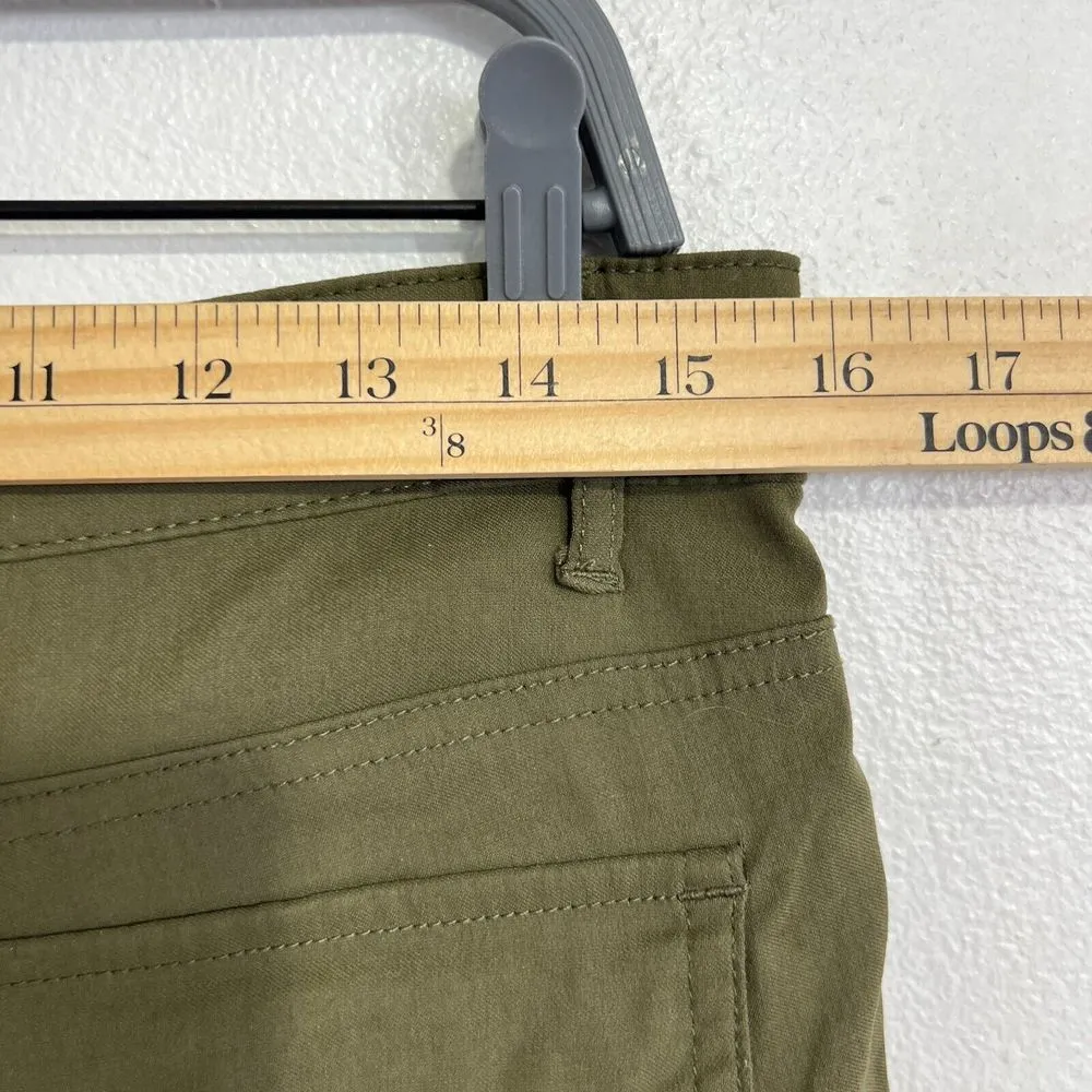 Prana Meme Cargo Pants Womens Size 6 Green Olive Outdoors Hiking Climbing - Image 5