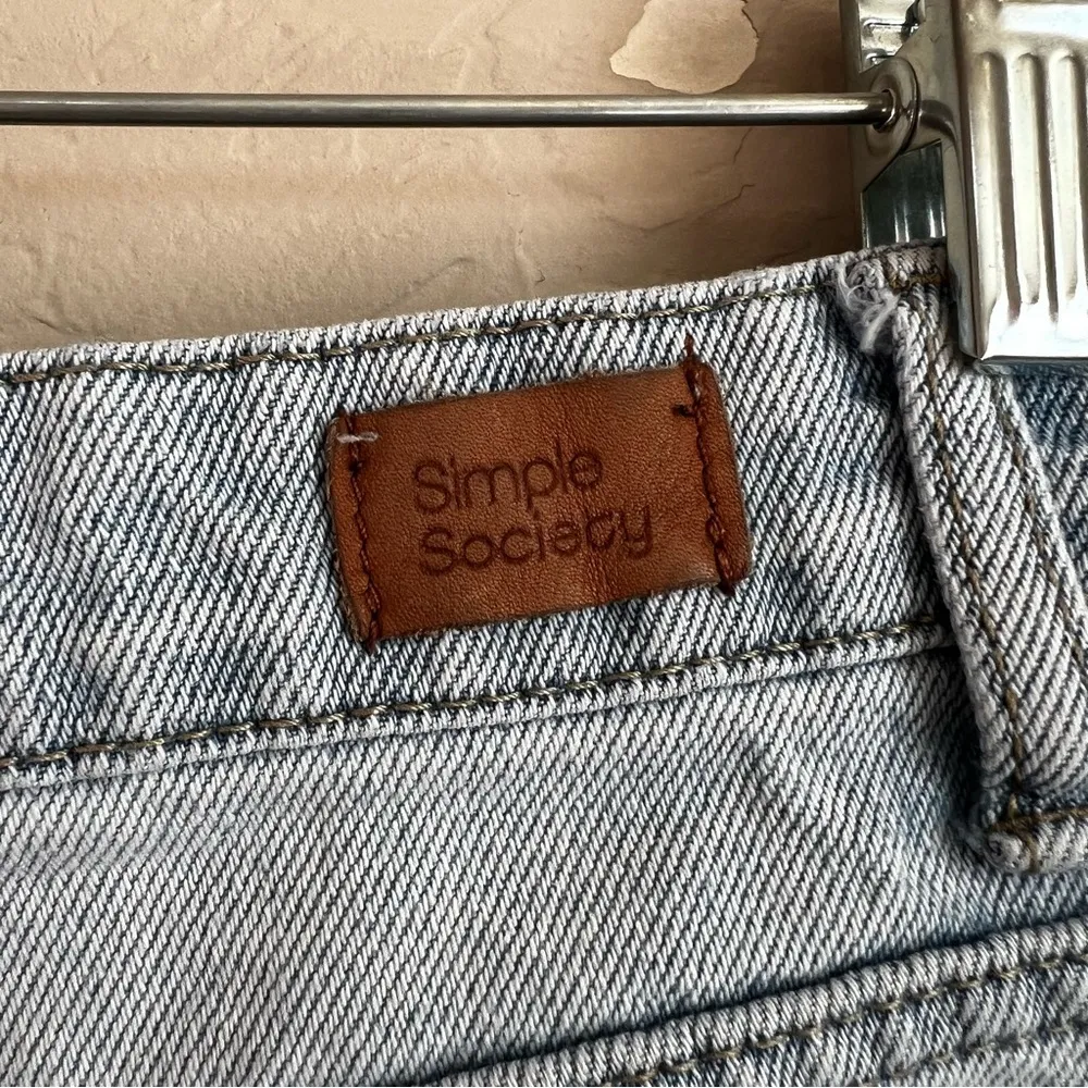 Simple Society Distressed Eco Friendly High Rise Mom Jeans - Image 11