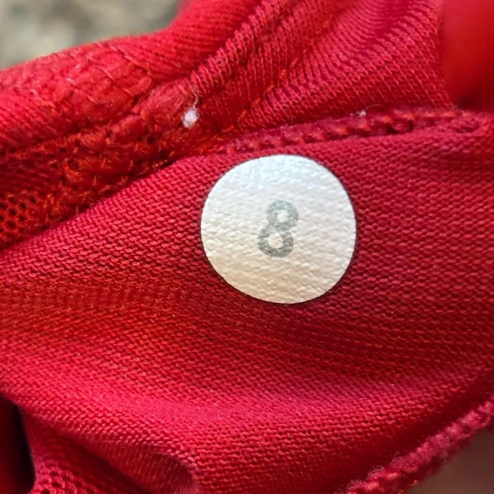 Lululemon Red Strappy Sports Bra - Image 3