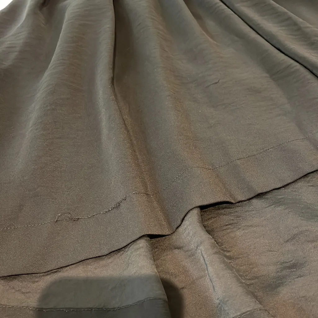 H&M Women size 2 Cocktail black dress with transparency high low skirt - Image 6