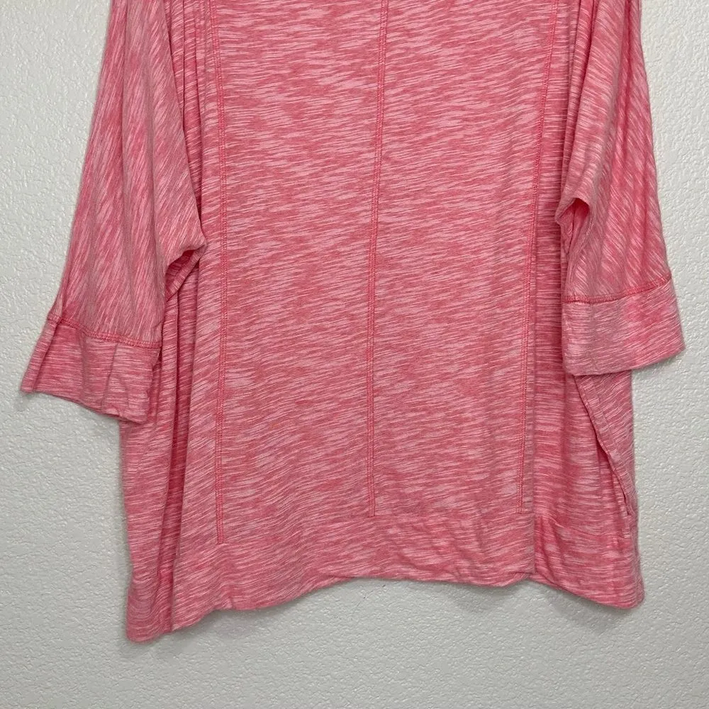 Lane Bryant Pink Heather Scoop neck Bat Wing Sleeves Top - Image 8