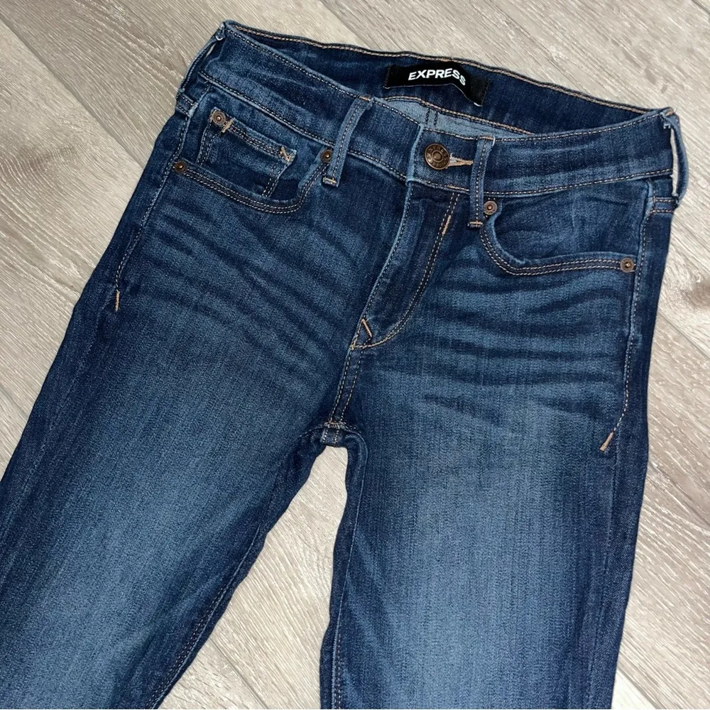 Express Mid Rise Stretch Legging Jeans 0R - Image 2