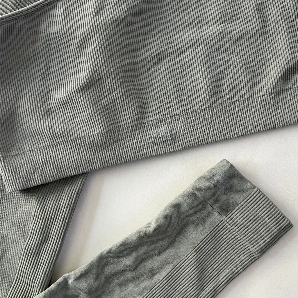 SET ACTIVE 2 PIECE WORKOUT SET - Sculptflex One Shoulder Bra and Leggings Size S - Image 3