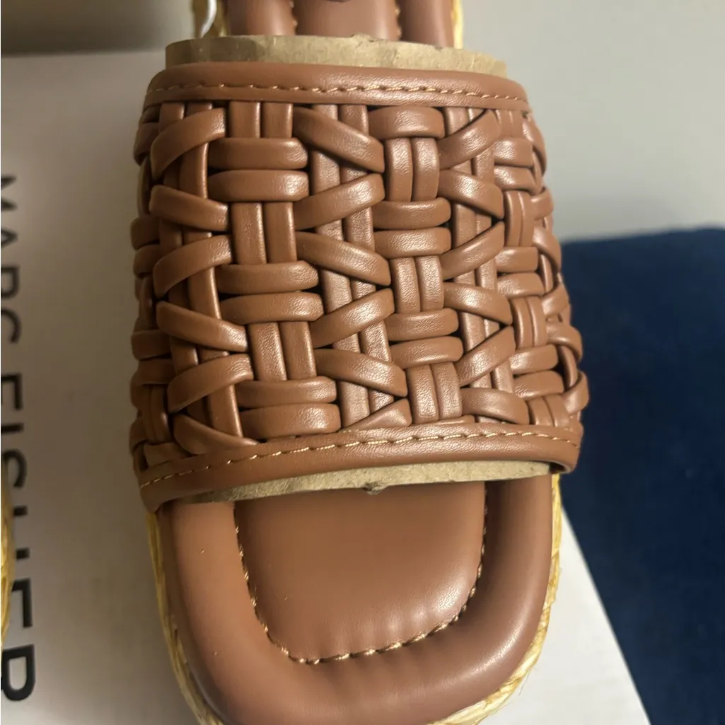 Marc Fisher Women's Godina Espadrille Square Toe Wedge Sandals - Image 4