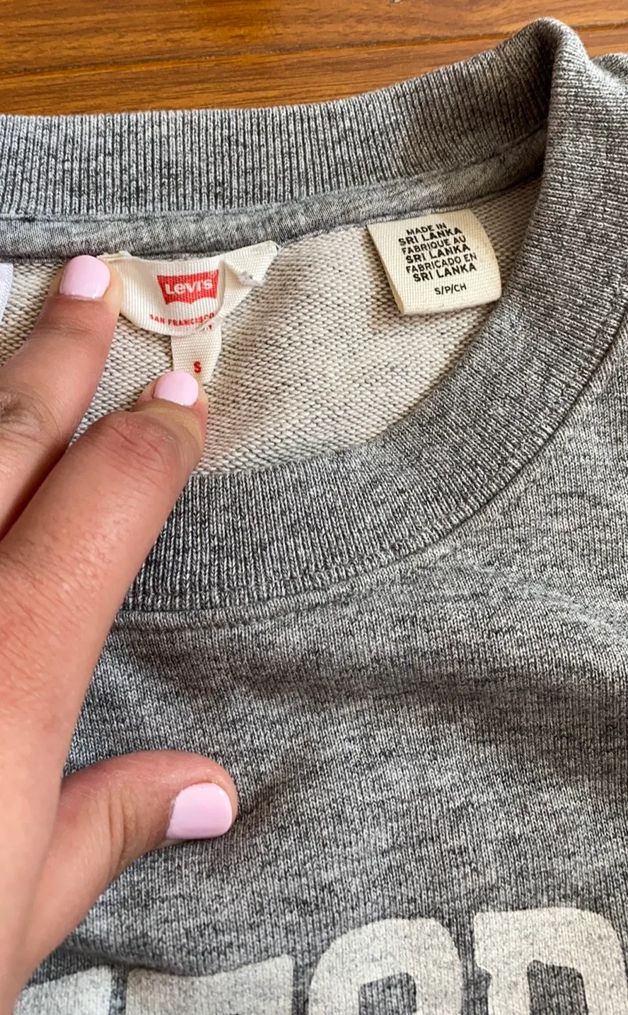 Gray California Crop Top Crewneck - Image 4