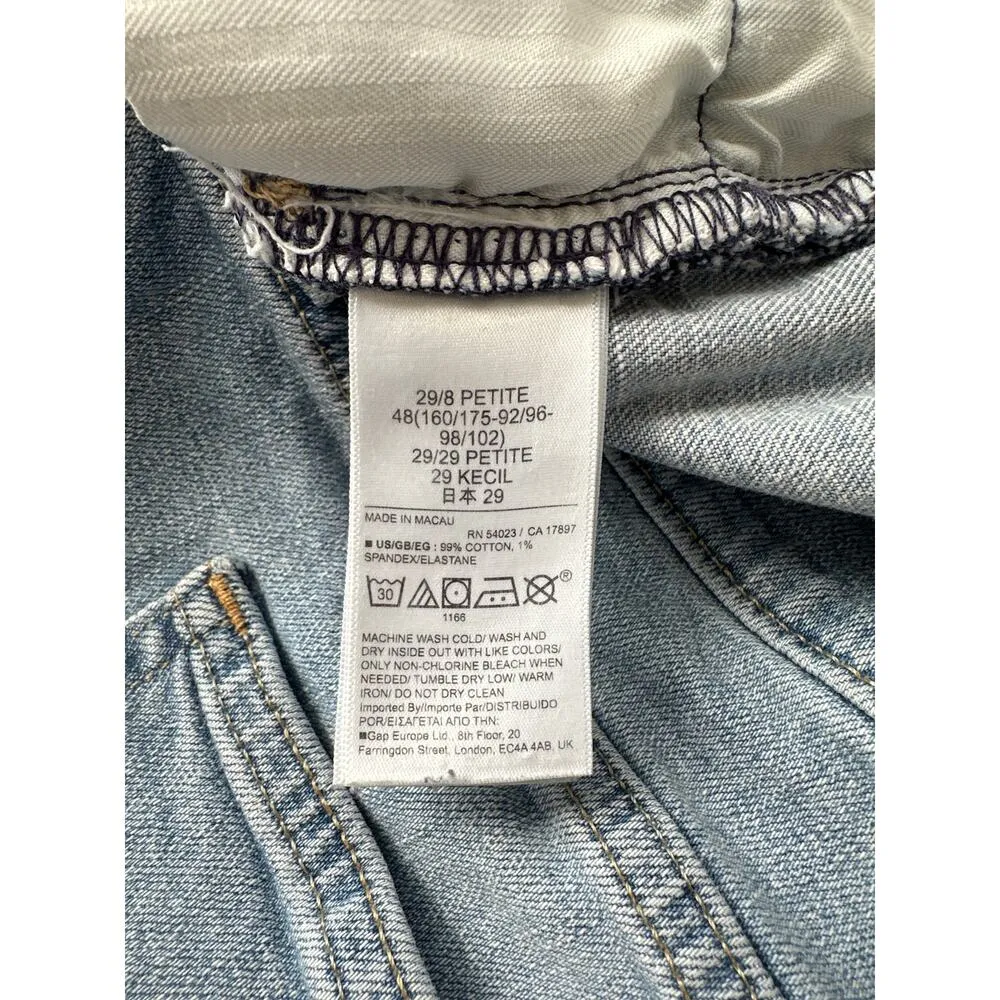 Gap 5” Girlfriend Shirt Mid Rise, EUC  29/8p - Image 5