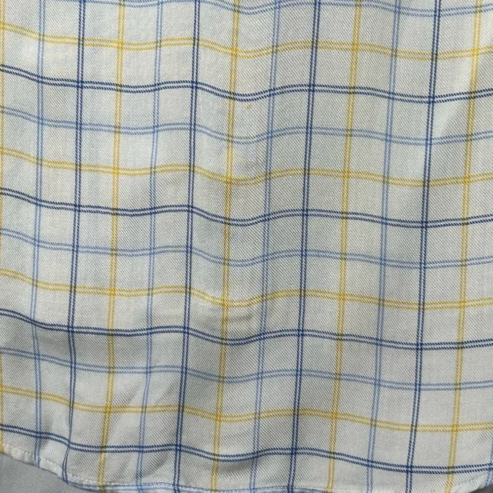 Frank & Eileen  Eileen Button Down Shirt, Plaid,‎ XXS, White & Blue - Image 3