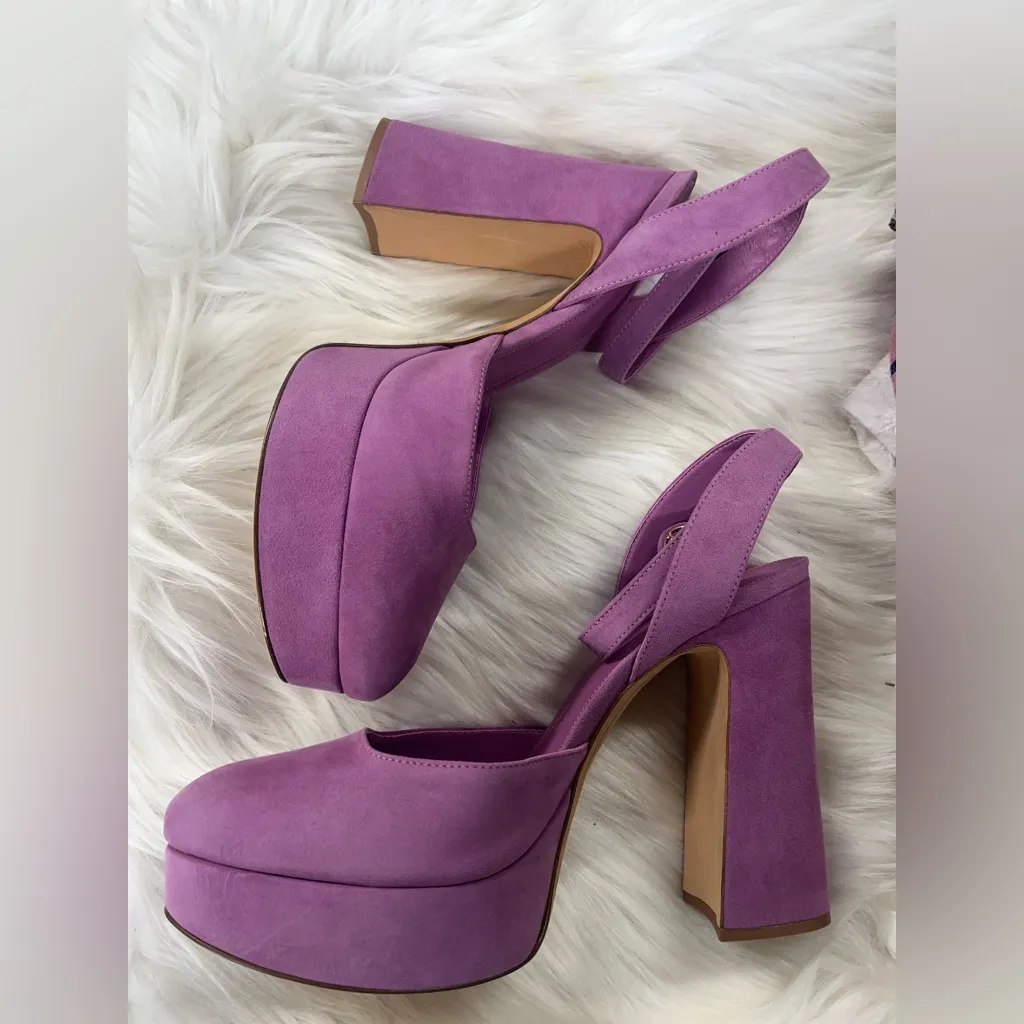 NEW ALEXANDRE BIRMAN Vita Suede Ankle-Strap Platform Pumps shoes heels size 9.5 - Image 9