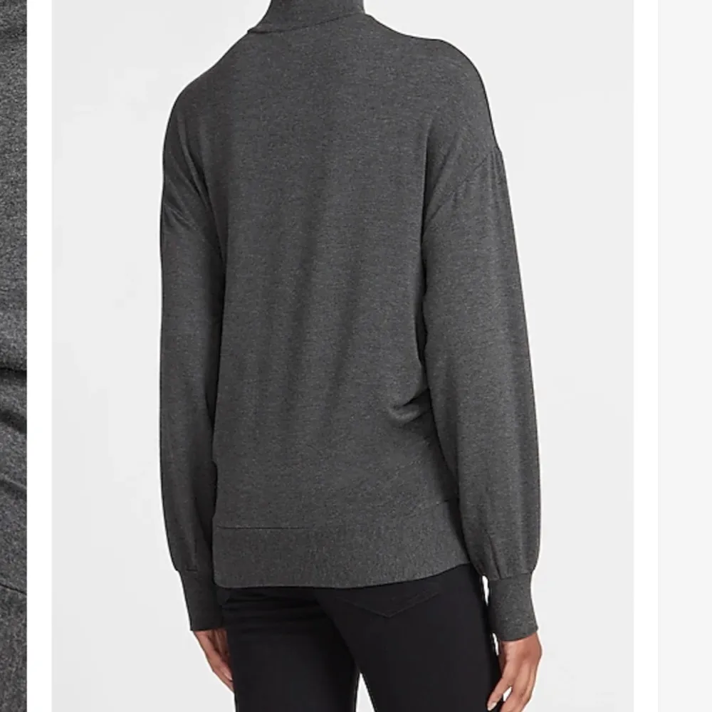 NWT Express heathered cinched mock neck cozy sweatshirt, XL - Image 2