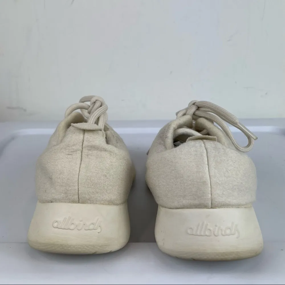 Allbirds Womens Wool Runners Sz 7 Cream Off White - Image 6