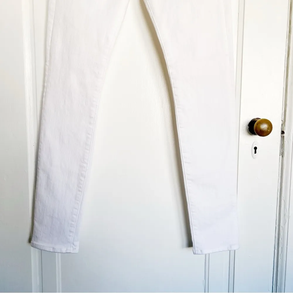 Veronica Beard • Brooke Skinny jeans Mid Rise white stretch denim ankle - Image 8