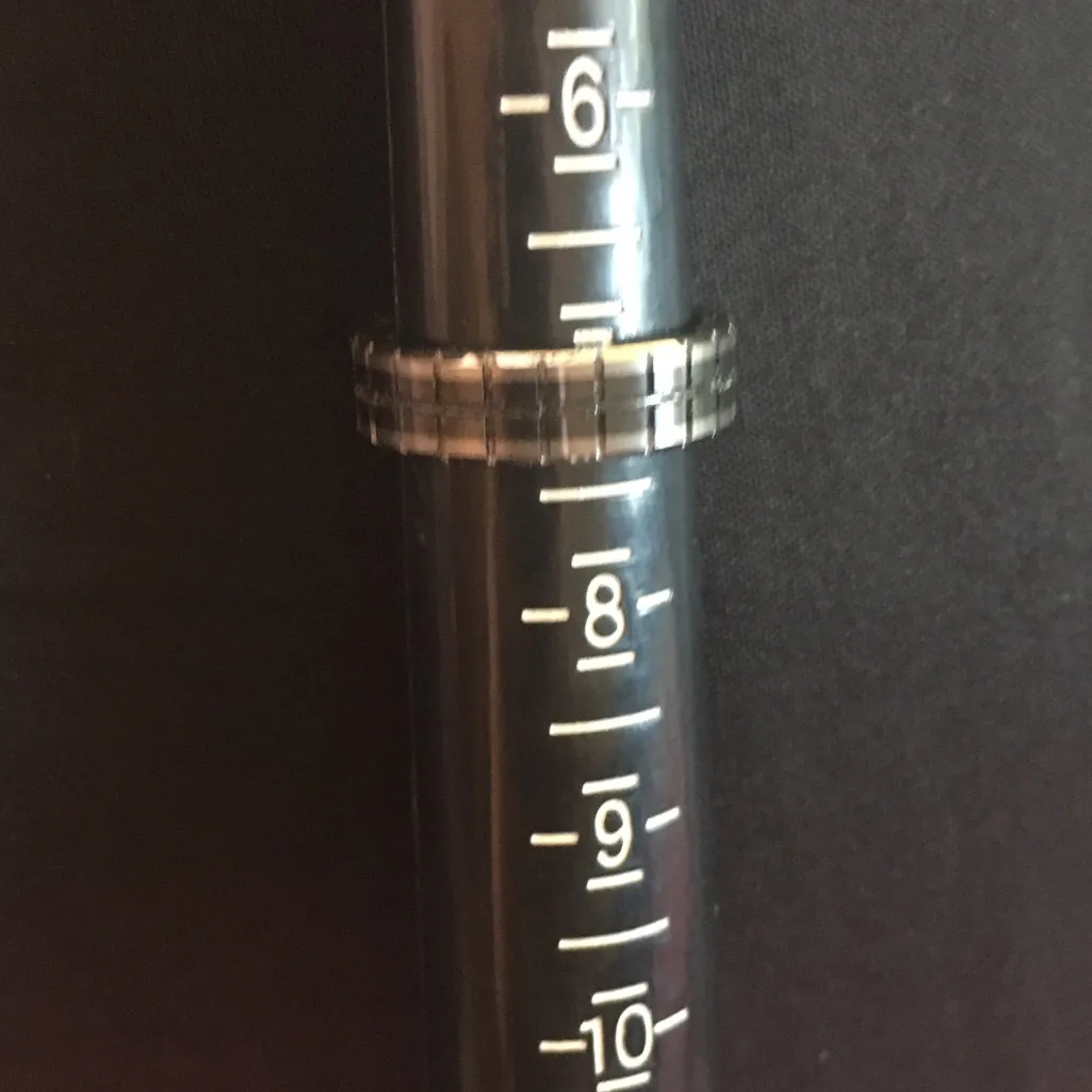 Tungsten Gray Band Ring | Modern Unisex Statement | Size 7 - Image 2