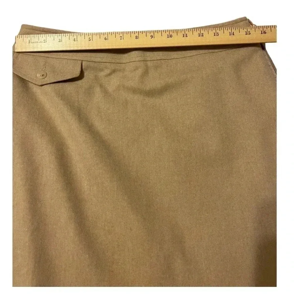 Banana Republic Y2K Beige Tan Wool & Cashmere Blend Mini Skirt Size 6 Small S - Image 6