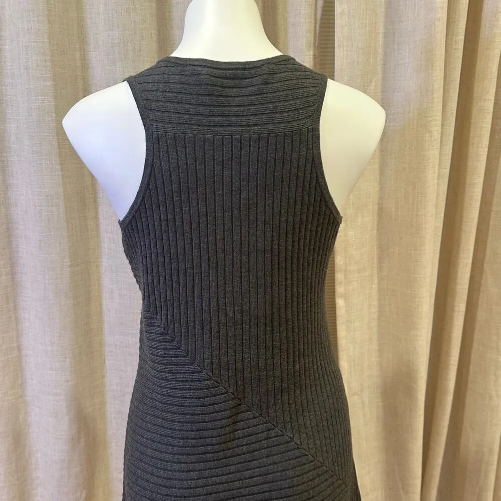 Athleta Grey Knit Sleeveless Sweater Dress sz M Ananada Dress - Image 10