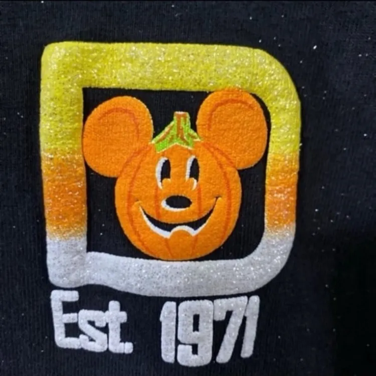 Disney parks WDW candy corn halloween glitter Spirit Jersey s - Image 6