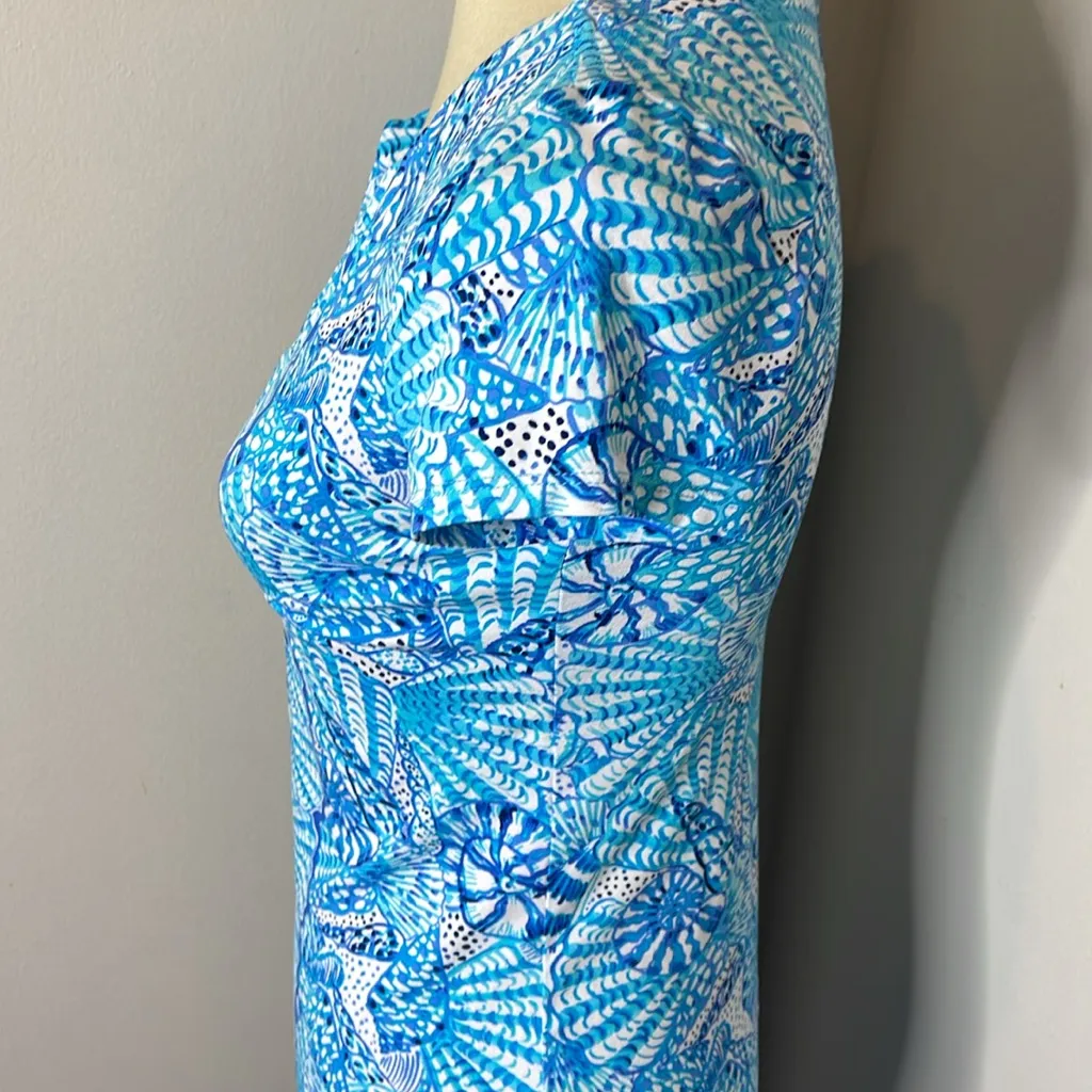 UPF 50‎ Lilly Pulitzer Sophiletta Maxi Dress in Amalfi Blue By The Seashore - Image 9