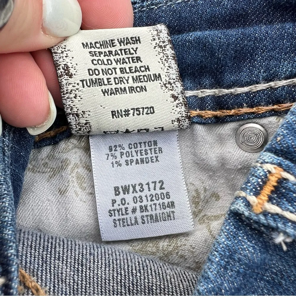 Buckle BKE Stella 27R Straight stretch Blue Denim Jeans bK17164R - Image 6