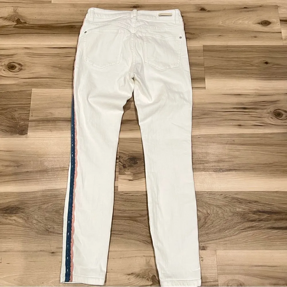 Anthropologie Pilcro and the Letterpress Hi Rise Skinny Stripe Jeans Women’s 27 - Image 8