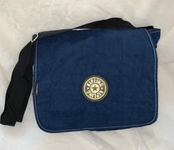 Kipling Madhouse Messenger Bag Navy Blue Unisex Adjustable Strap - Image 1