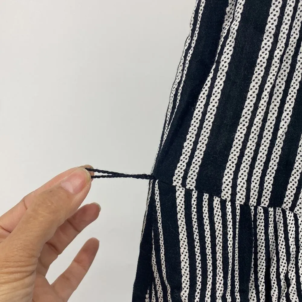 Who What Where black white sleeveless lightweight midi button down summer dress - Image 5