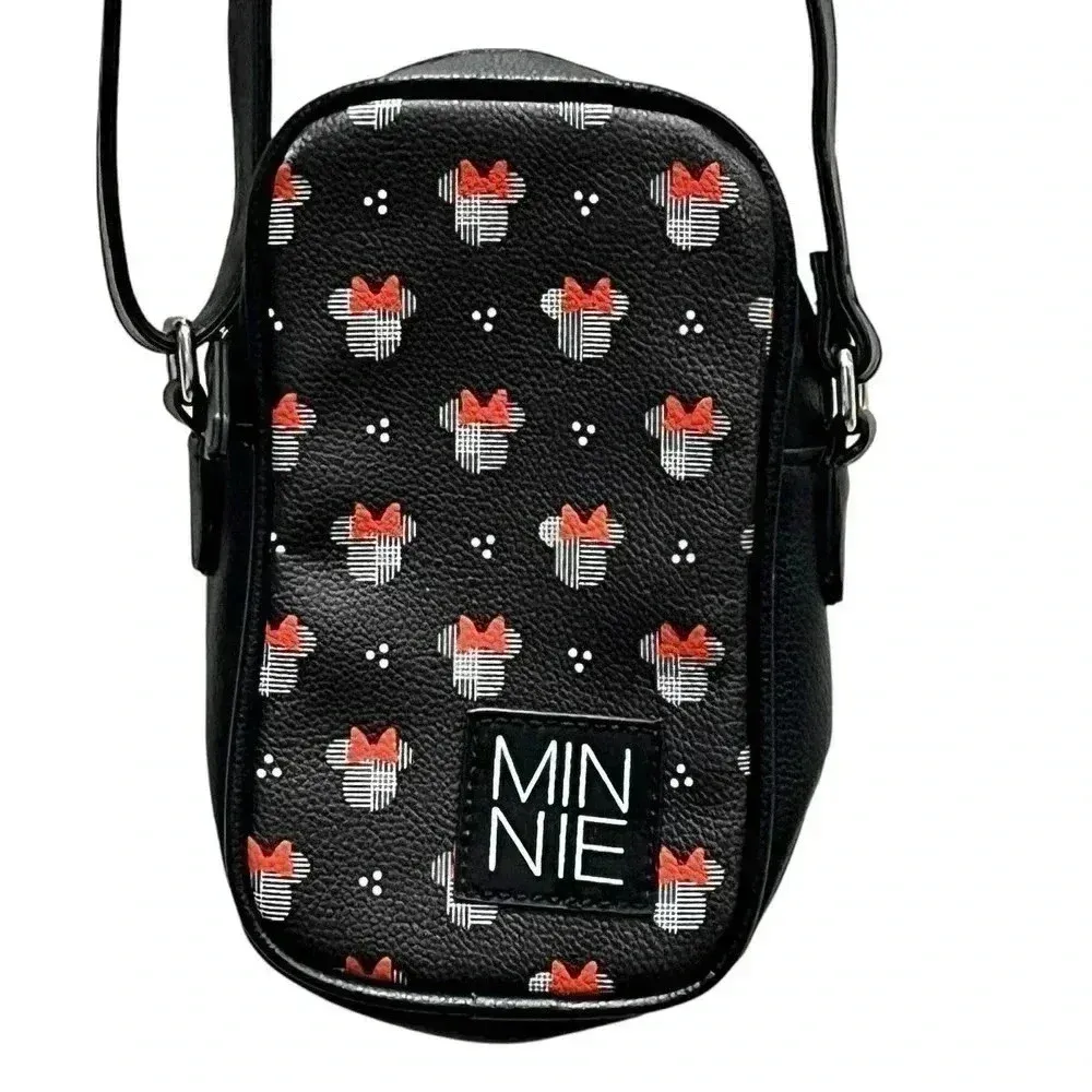 Disney‎ DANI by Danielle Nicole Purse Minnie Mouse Crossbody Red Ears Parks Bow Black - Image 2