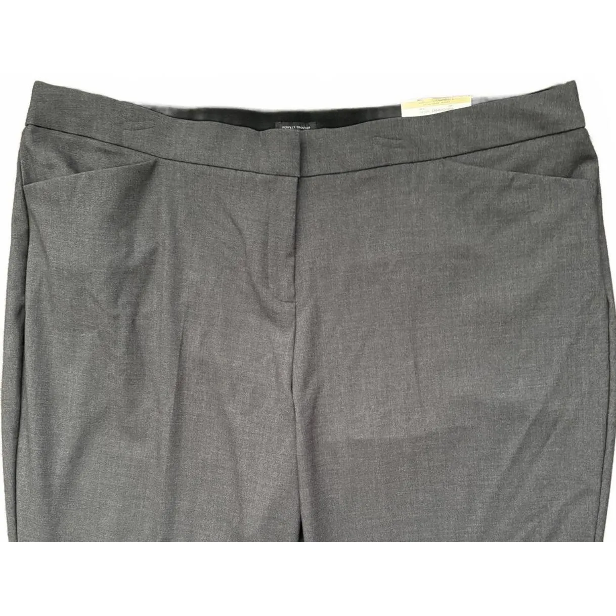 NEW Worthington Women's Perfect Trouser Size 22W Pants Grey Solid Office Work - Image 4