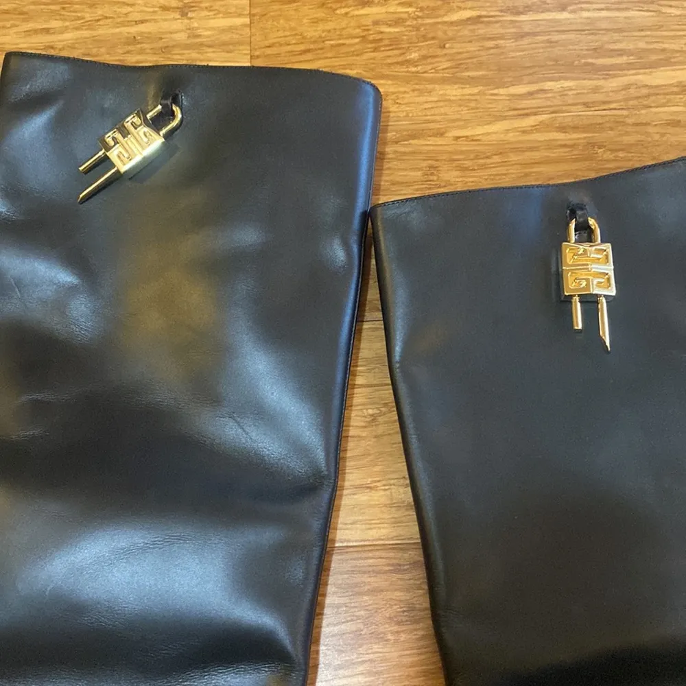 GIVENCHY G Lock Wedge Knee High Boot size 37 - Image 3