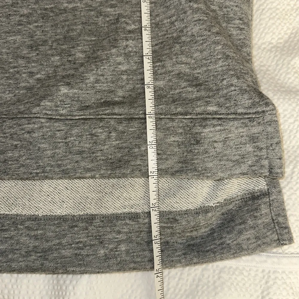 BCBG MAX AZARIA-  "bastian" heather grey sleeveless sweatshirt top - Image 9