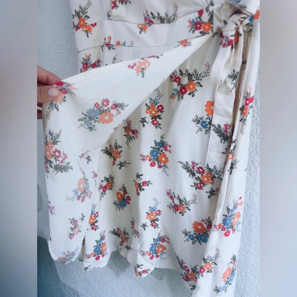 Cotton On Cream Floral Midi Dress NEW SIZE XS - Image 9