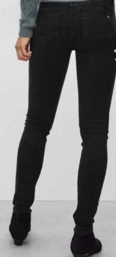 Rag & Bone Black Bruin 10 Inch High Rise Jeans - Image 2