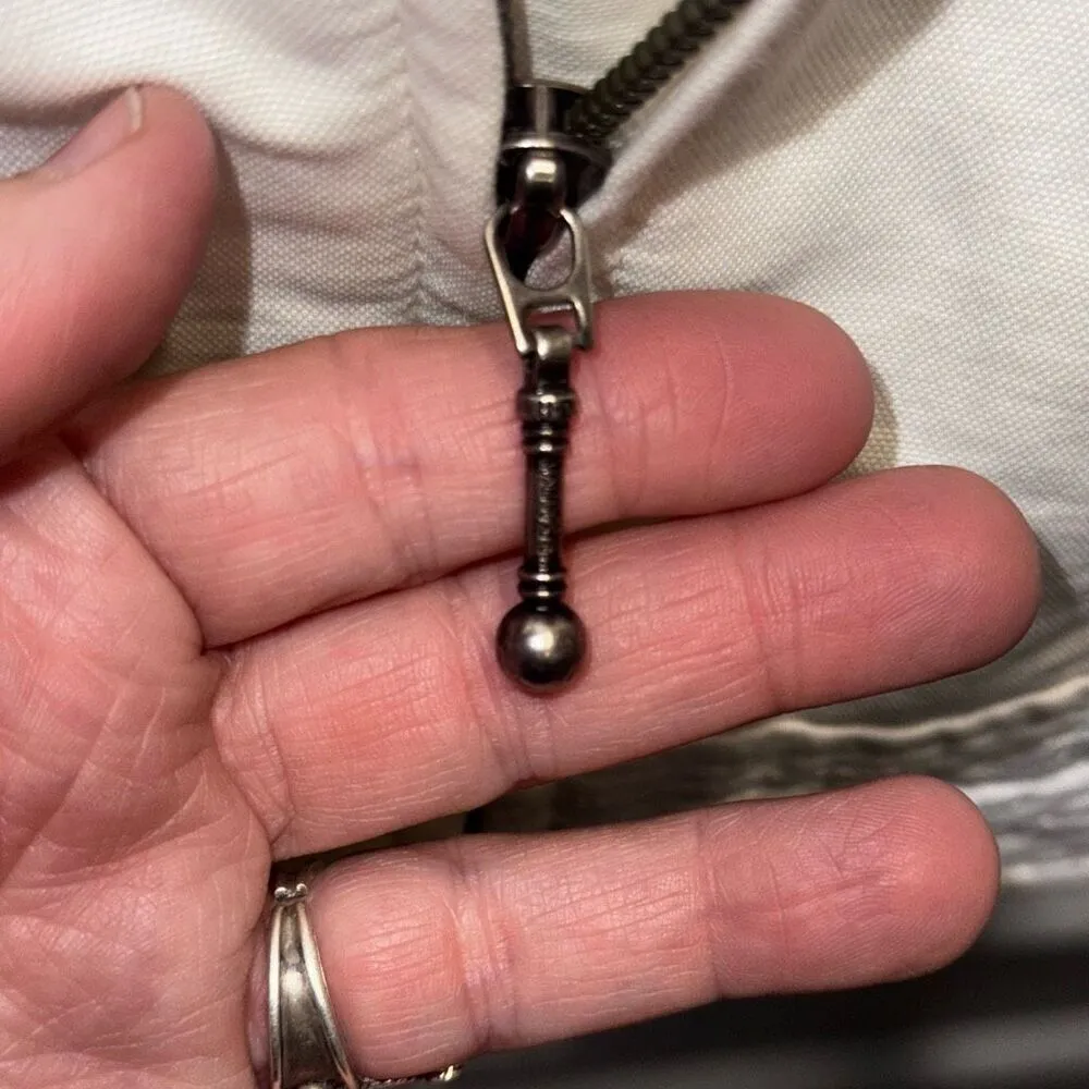 HARLEY DAVIDSON Motorcycle White Jacket Women's Size Large - Image 8