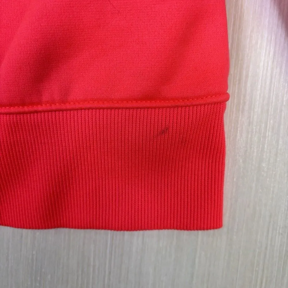 Under Armour Womens Hoodie Storm Sz L Neon Pink Logo Sweatshirt Pocket - Image 9