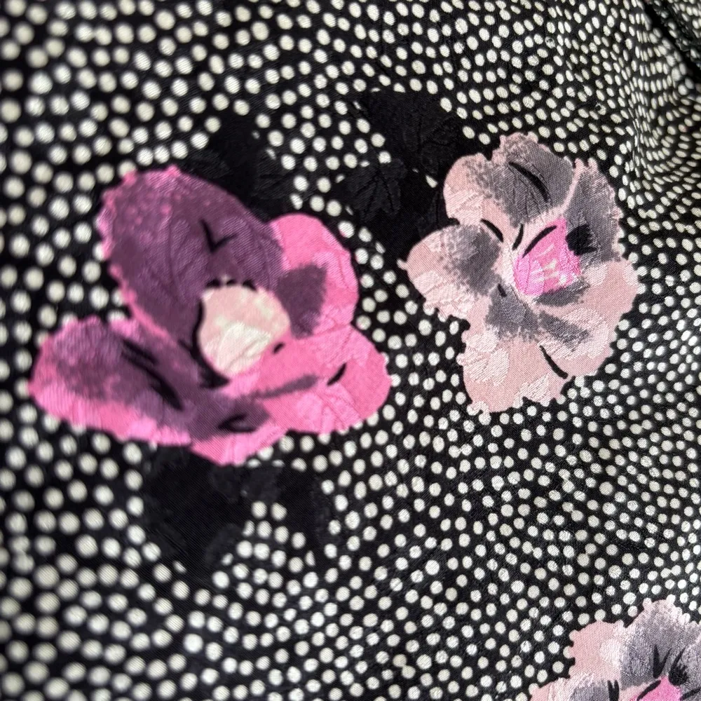 NWOT vintage  Dior silk floral polka dot dress - Image 8