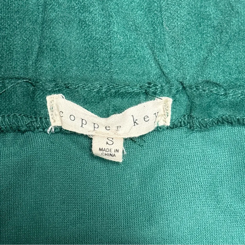 Copper Key  Green Velvet Skirt Size Small - Image 8